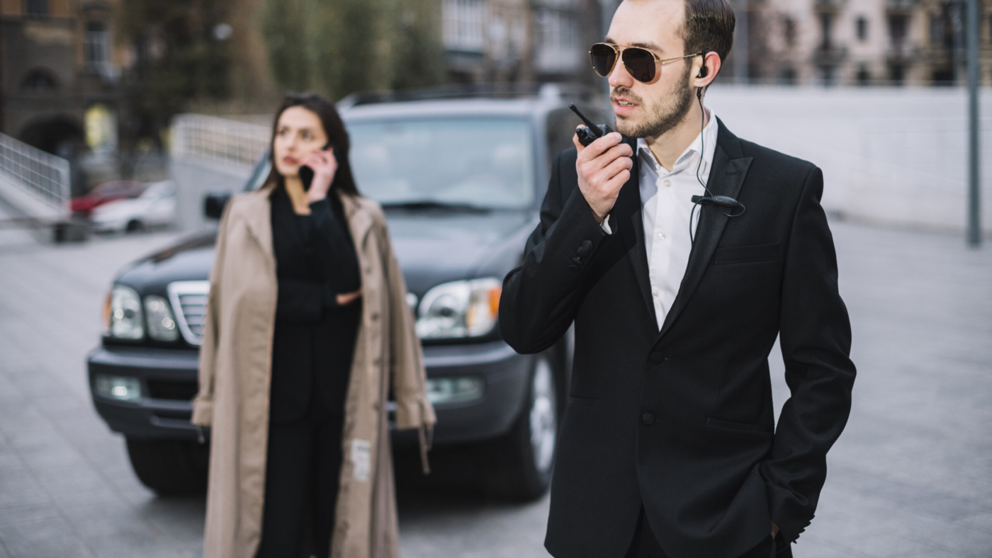 security-man-ensuring-client-safety