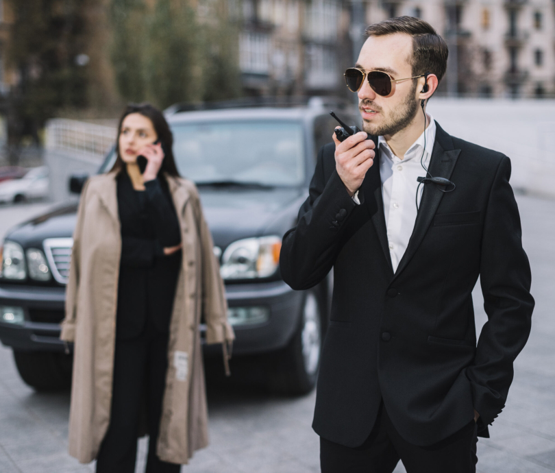 security-man-ensuring-client-safety